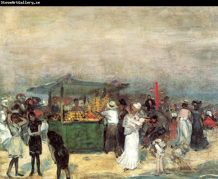 Glackens, William James Fruit Stand, Coney Island